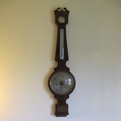 MAHOGANY BAROMETER