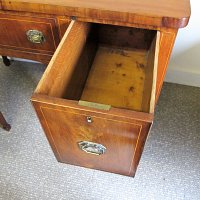 MAHOGANY KNEE HOLE SIDEBOARD