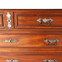 FRENCH MAHOGANY CHEST OF DRAWERS c.1900