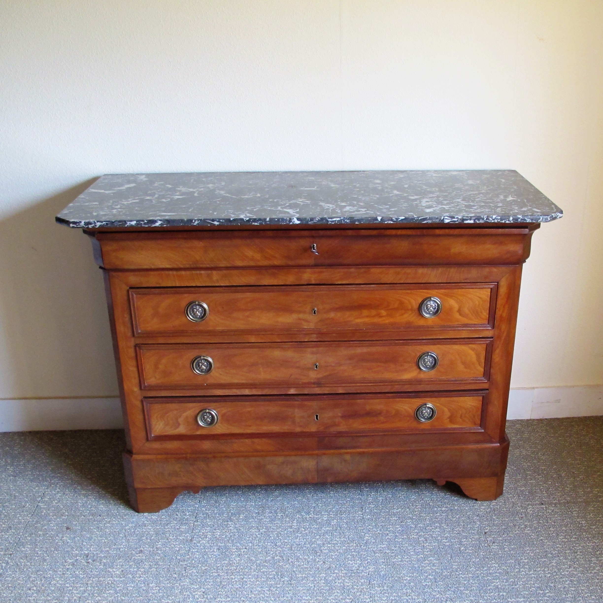 MAHOGANY MARBLE TOP CHEST OF DRAWERS - £450 | Shop | Oakfield Gallery