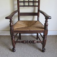 ASH SPINDLE-BACK CARVER CHAIR