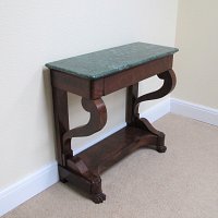 CONSOLE TABLE WITH MARBLE TOP