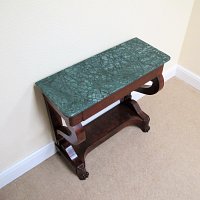 CONSOLE TABLE WITH MARBLE TOP