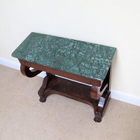 CONSOLE TABLE WITH MARBLE TOP