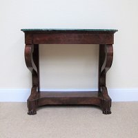 CONSOLE TABLE WITH MARBLE TOP