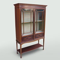 MAHOGANY DISPLAY CABINET