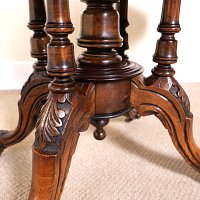 VICTORIAN WALNUT INLAID CENTRE TABLE