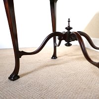 MAHOGANY ENVELOPE CARD TABLE