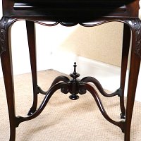 MAHOGANY ENVELOPE CARD TABLE