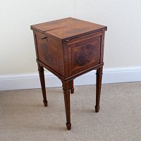 EDWARDIAN SATINWOOD NEEDLEWORK TABLE