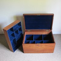 MAHOGANY SILVER TRUNK