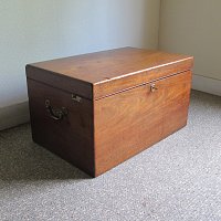 MAHOGANY SILVER TRUNK