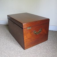 MAHOGANY SILVER TRUNK