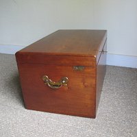 MAHOGANY SILVER TRUNK