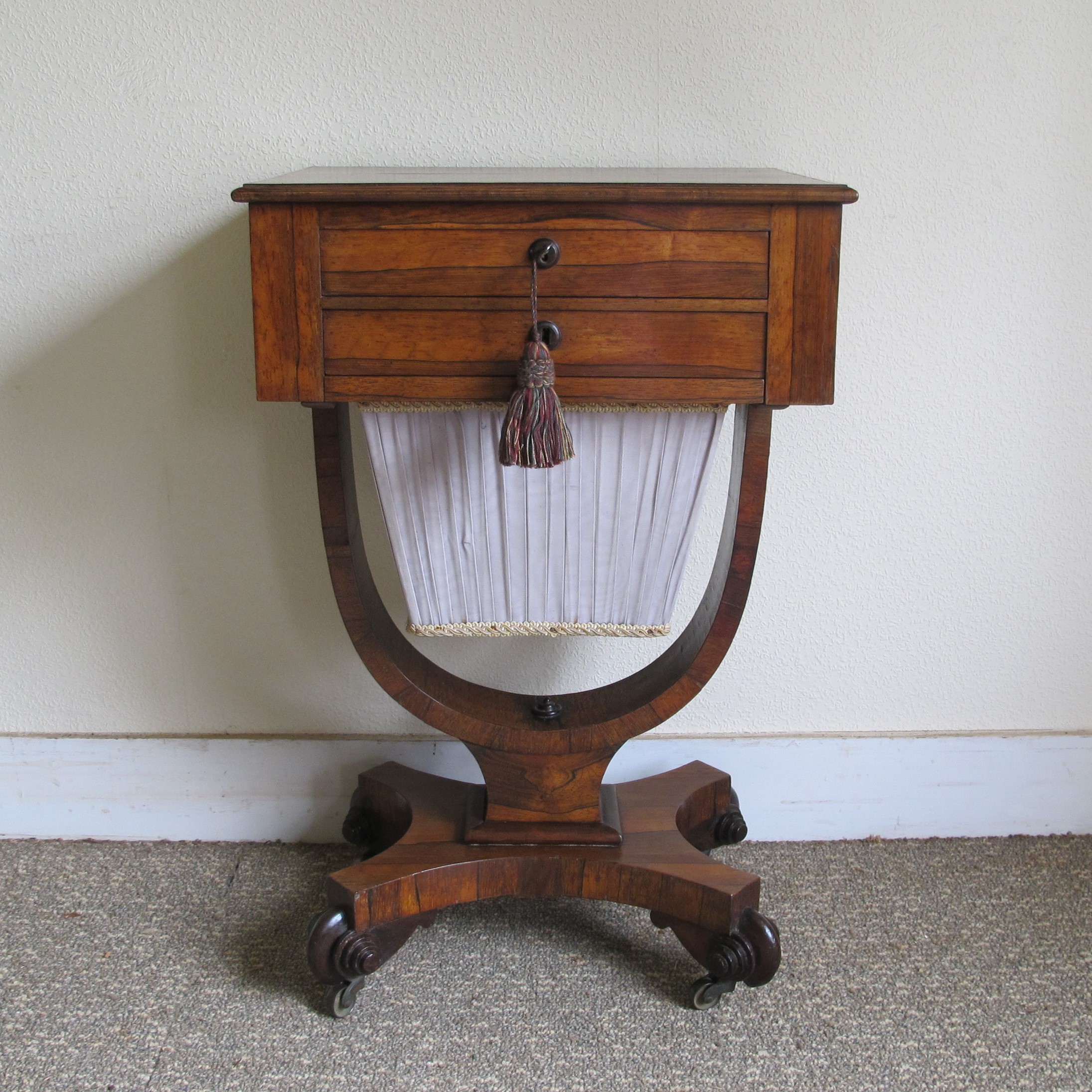 ROSEWOOD NEEDLEWORK TABLE £425 Shop Oakfield Gallery