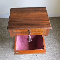 ROSEWOOD NEEDLEWORK TABLE