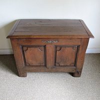 OAK PANELLED COFFER