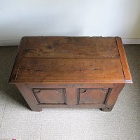 OAK PANELLED COFFER