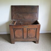 OAK PANELLED COFFER