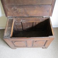 OAK PANELLED COFFER