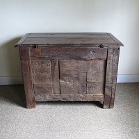 OAK PANELLED COFFER