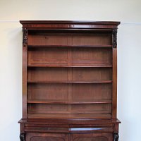 MAHOGANY LIBRARY BOOKCASE