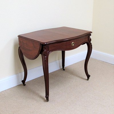 FRENCH MAHOGANY DROP FLAP CENTRE TABLE