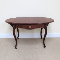 FRENCH MAHOGANY DROP FLAP CENTRE TABLE