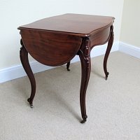 FRENCH MAHOGANY DROP FLAP CENTRE TABLE