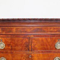 GEORGIAN MAHOGANY CHEST ON CHEST