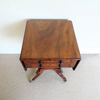 VICTORIAN MAHOGANY NEEDLEWORK TABLE