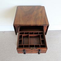 VICTORIAN MAHOGANY NEEDLEWORK TABLE