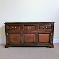 Georgian oak dresser base