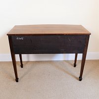 EDWARDIAN MAHOGANY BOW FRONTED DRESSING/LADIES WRITING TABLE