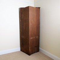 GEORGIAN OAK CORNER CUPBOARD