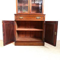 VICTORIAN LIBRARY BOOKCASE OF SMALL PROPORTIONS