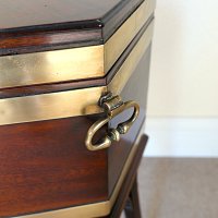 GEORGIAN MAHOGANY HEXAGONAL WINE COOLER