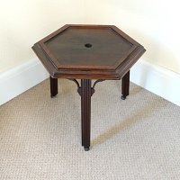 GEORGIAN MAHOGANY HEXAGONAL WINE COOLER