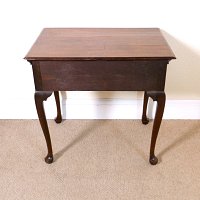 GEORGIAN OAK LOWBOY / SIDE TABLE