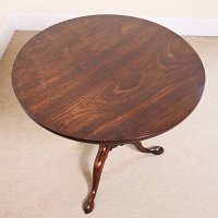 GEORGIAN MAHOGANY BIRDCAGE TRIPOD TABLE