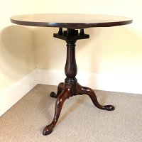 GEORGIAN MAHOGANY BIRDCAGE TRIPOD TABLE