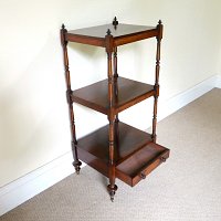 ROSEWOOD THREE TIER WHATNOT c.1840