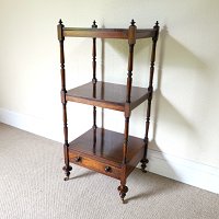 ROSEWOOD THREE TIER WHATNOT c.1840