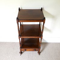 ROSEWOOD THREE TIER WHATNOT c.1840