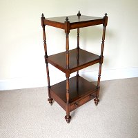 ROSEWOOD THREE TIER WHATNOT c.1840