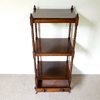 ROSEWOOD THREE TIER WHATNOT c.1840