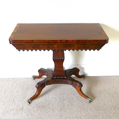 REGENCY MAHOGANY TEA TABLE