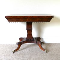 REGENCY MAHOGANY TEA TABLE